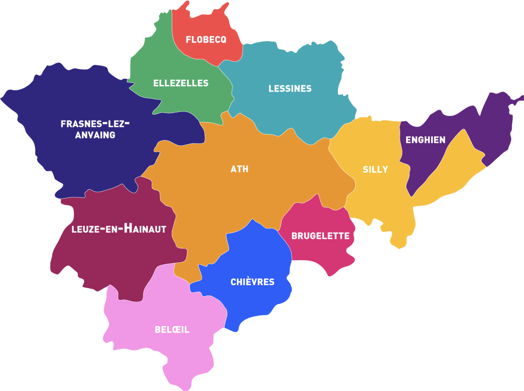 carte interactive élections communales belgique octobre 2024 Ath Silly Enghien Brugelette Beloeil Lessines Flobecq Ellezelles Frasnes-Lez-Anvaing Leuze-en-Hainaut Chièvres